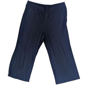 Old Navy Womens Size XXL Crop Pull On Pants Wide Leg Casual Ribbed Dream